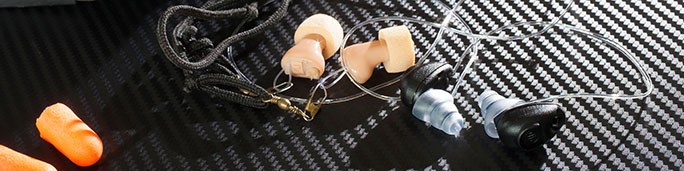 Diferent types of hearing protection.